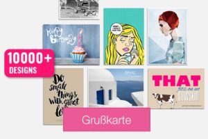 Über 10.000 Designs im Designshop - Beste Postkarten App