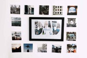A personal photo collage for Fathers Day