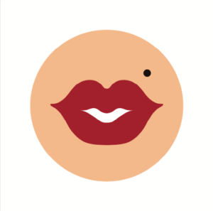 Lips icon summer vacation spots
