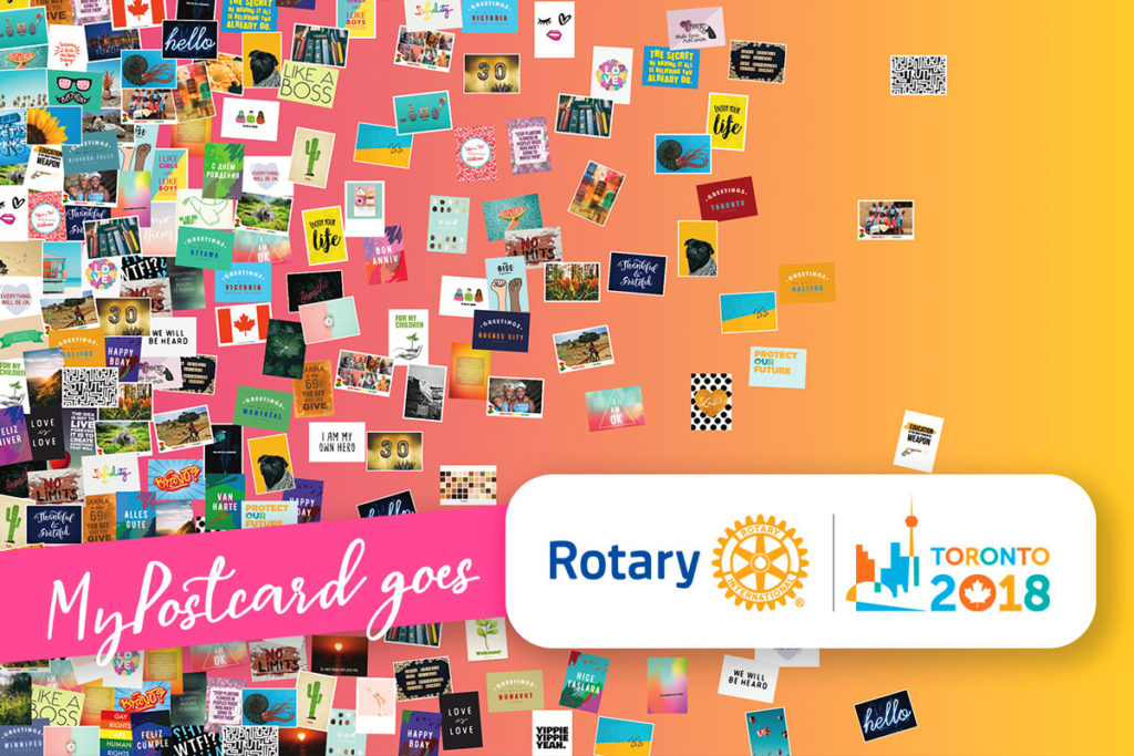 MyPostcard goes Rotary Convention Toronto 2018