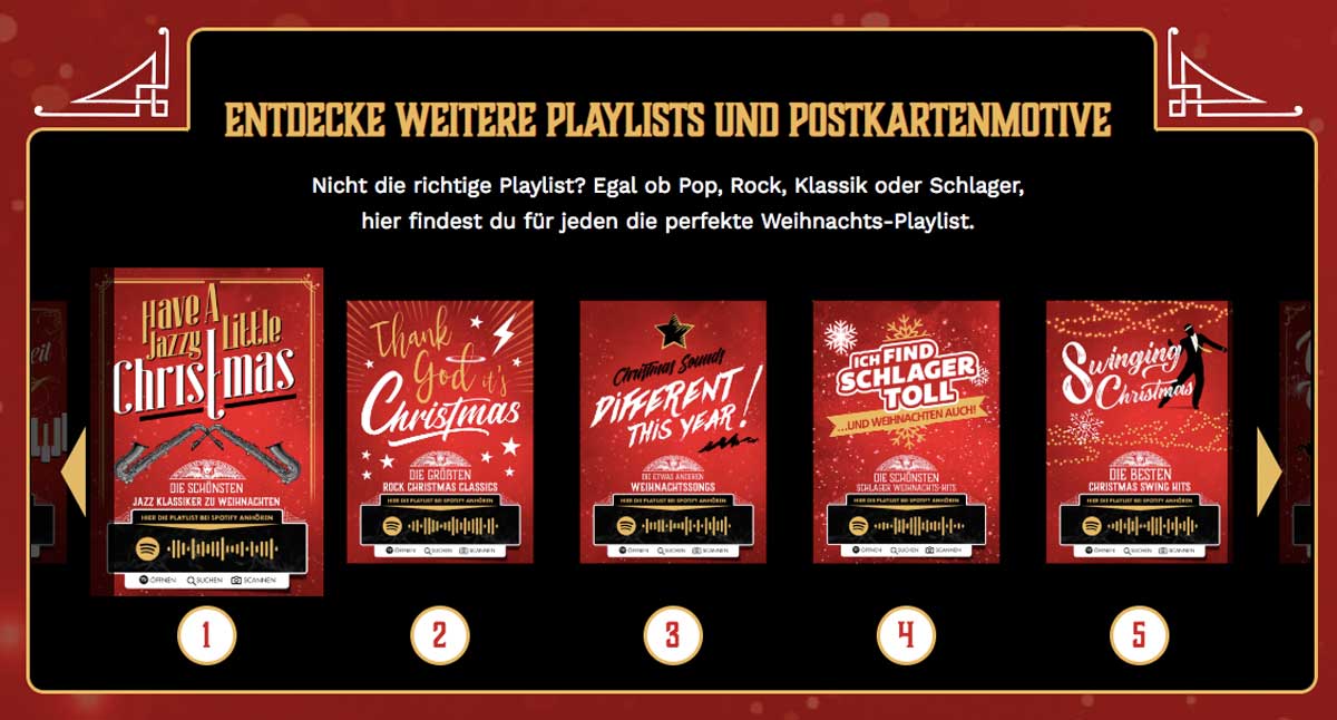 Deine Weihnachtsplaylist Als Postkarte Mit Mypostcard Und