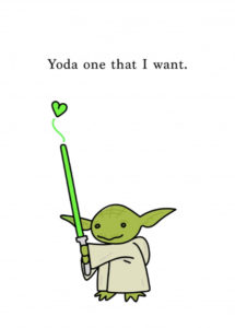 Valentinsgrüße versenden - Kleiner Yoda