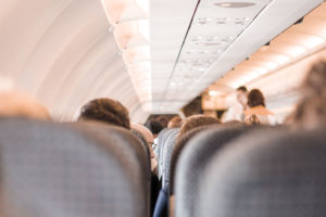 Situation of an airplane can be stressing for toddlers