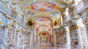 Room inside of Admont Abbey Library