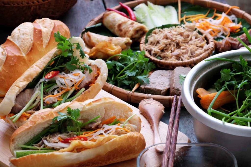 Banh mi as a traditional vietnamese dish