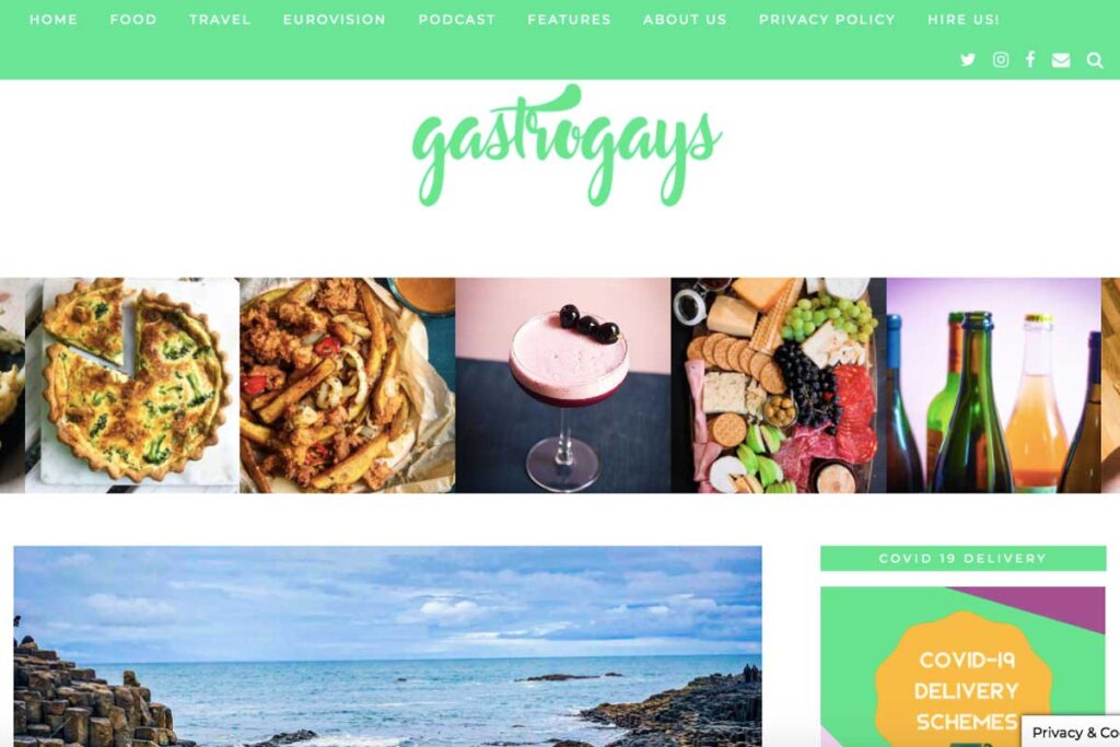 Homepage von der LGBTQ Reiseblog Gastro Gays