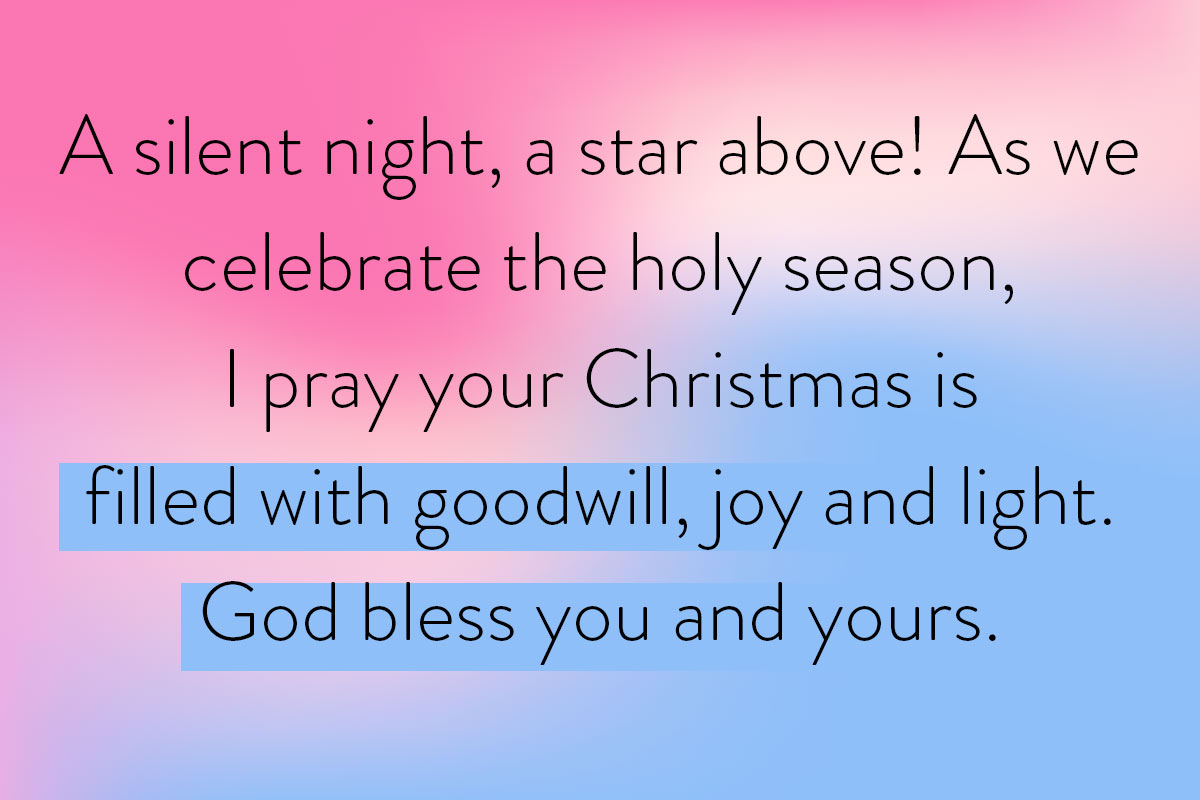 True meaning of Christmas expressed in this religious Christmas wishes idea