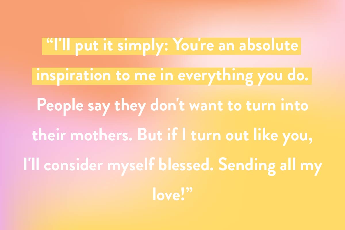 A sincere Happy Mother's Day card quote for your card message