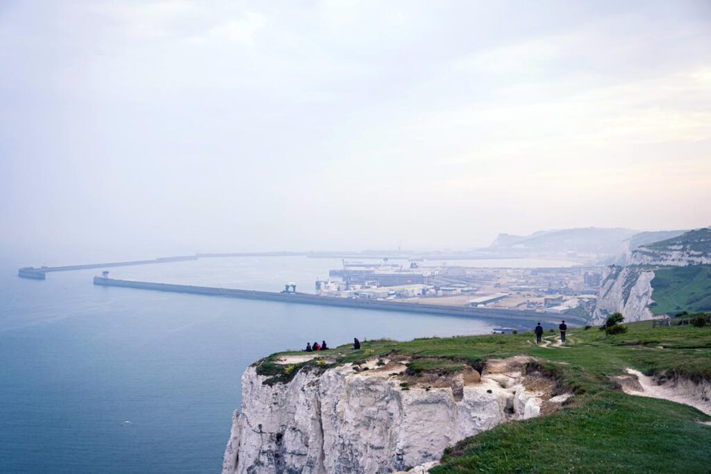 The White Cliffs of Dover rise above the Sea, long considered the best weekend trip from London