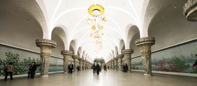 metro station in north korea
