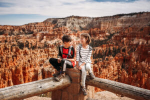 Two Kids in a Canyon