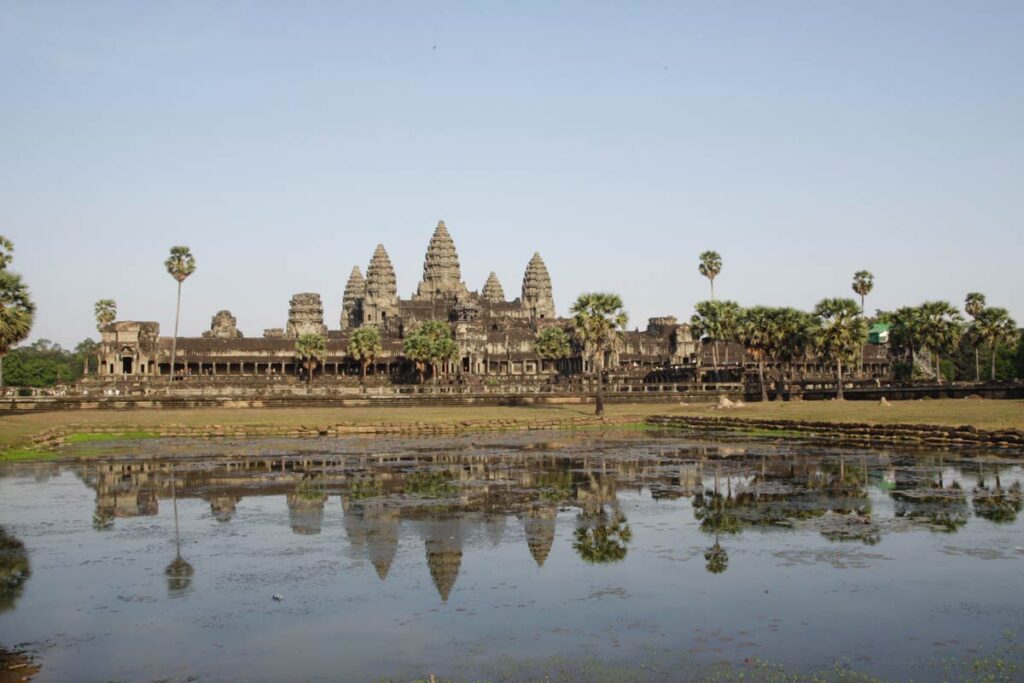 Siem Reap, scene from across the water
