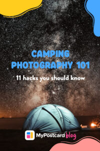 Pin for camping photograhy