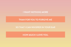 An 'I'm sorry' quote you can use for partners