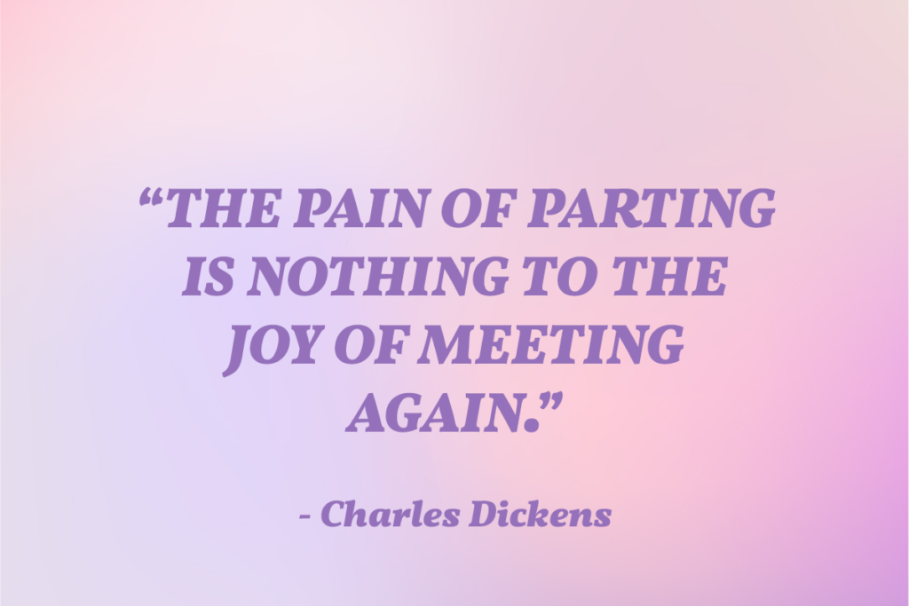 A Charles Dickens romantic message about the joy of love