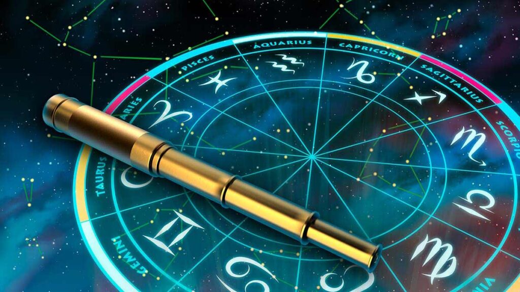 A zodiac compass