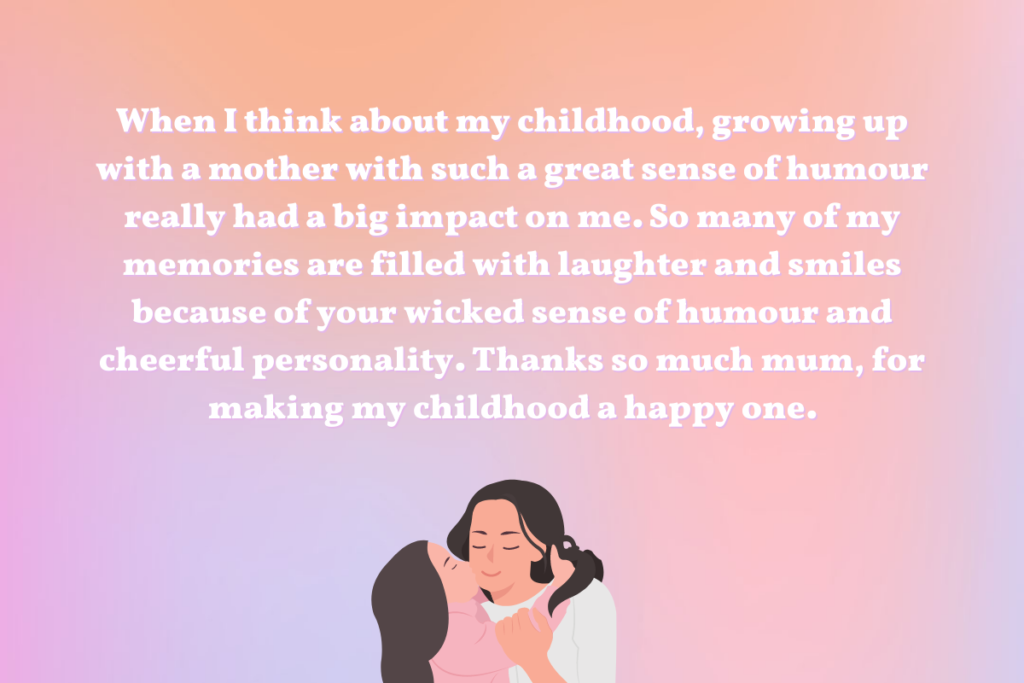 Nice things to say to your mum to explain how you're grateful