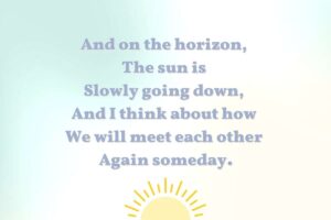 A consoling thought for a sympathy card