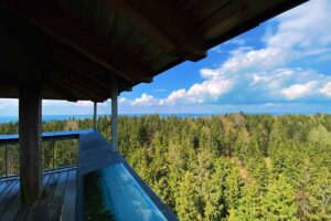 Views from the Attergauer Tower in Austria
