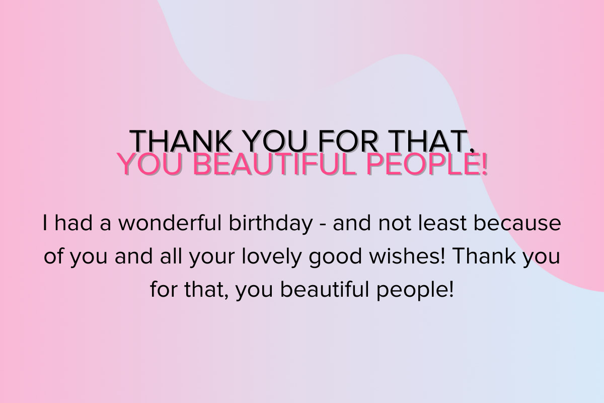 thank you for birthday wishes