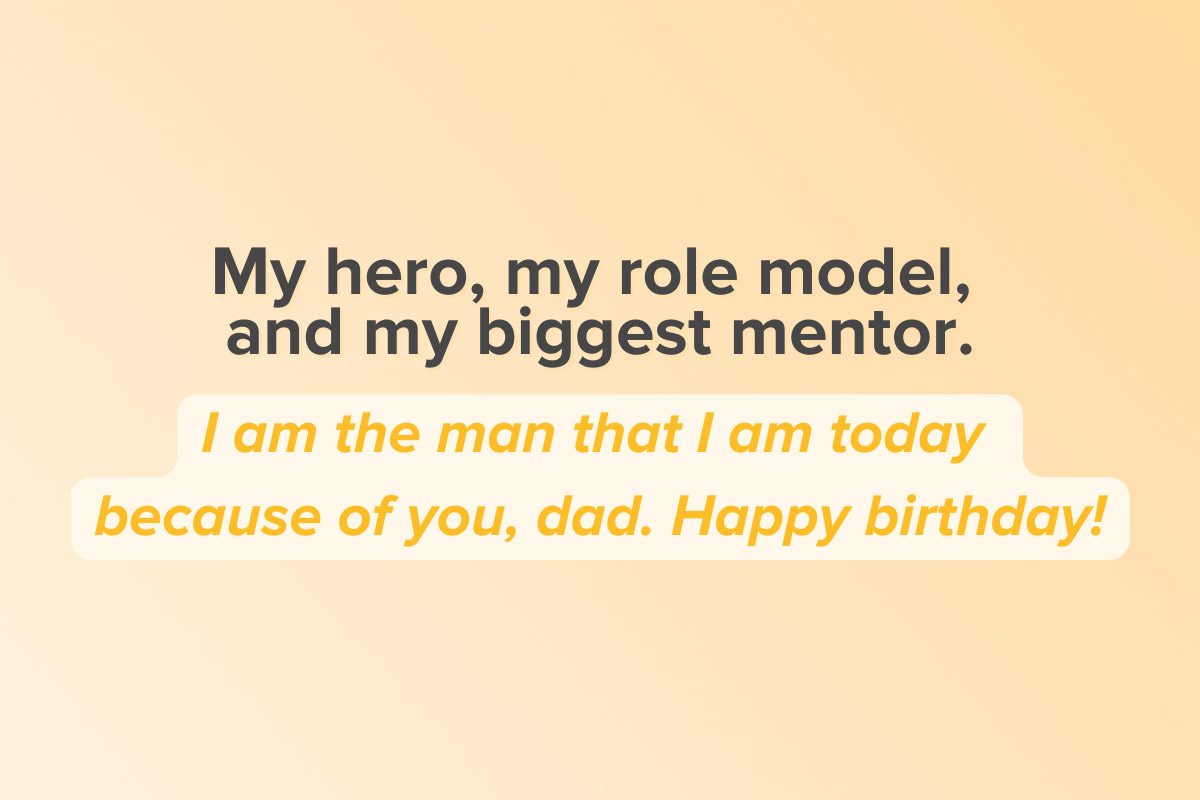 Best birthday best sale greetings for father