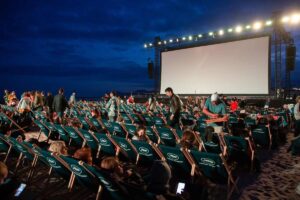 Outdoor-Kino Szene