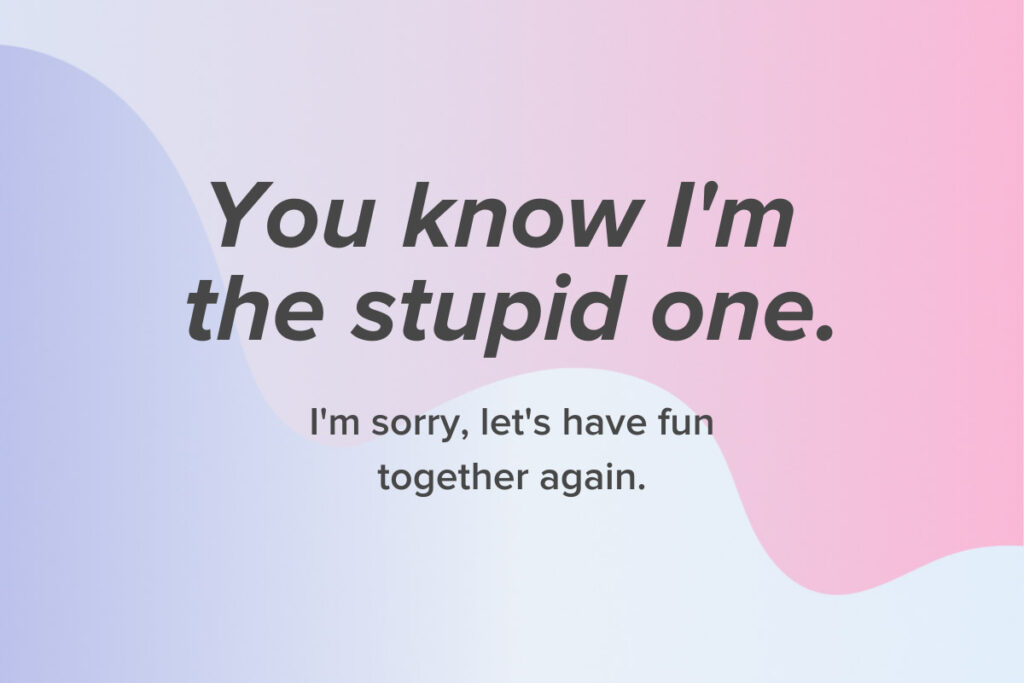 Light-hearted funny sorry quotes for friend