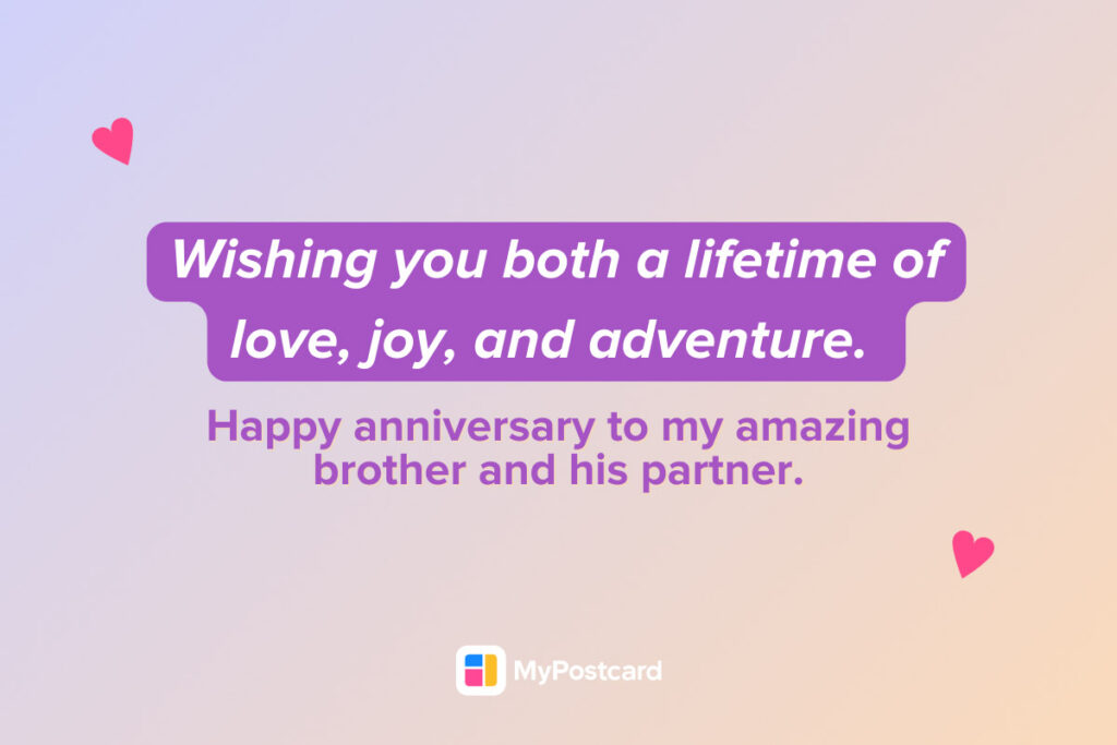 Anniversary wishes for brother